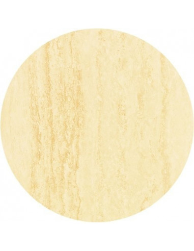 Tablero de mesa Werzalit Alemania, TRAVERTINO 034, 60 cms de diámetro*.