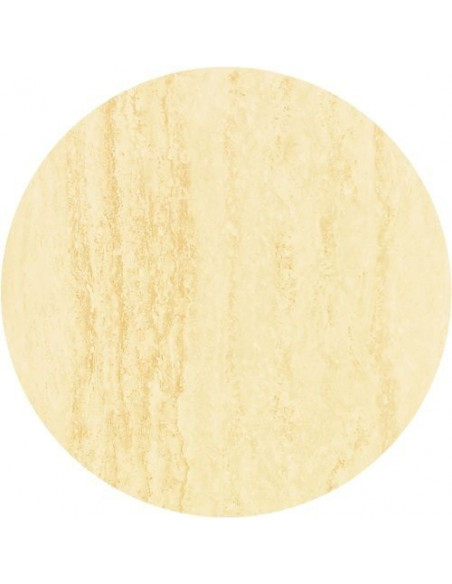 Tablero de mesa Werzalit Alemania, TRAVERTINO 034, 60 cms de diámetro*.