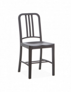 Silla NOIA, polipropileno negro* 2