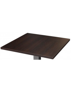 Tablero de mesa WOOD-80C, chapado haya, barnizado wengué,...