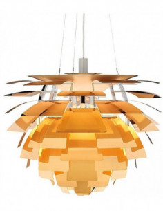 Lámpara ARTIC, aluminio, dorada, 70 cms. de diámetro