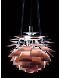 Lámpara ARTIC, aluminio, cobre, 48 cms. de diámetro