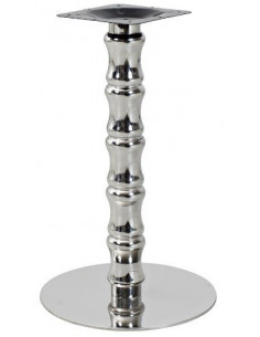 Base de mesa KARNAK, acero inoxidable, acabado espejo,...