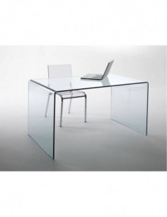 Mesa CONCORD NEW, cristal curvado, 150 x 80 cms 2