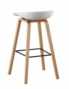 Taburete AWAK (TO), madera curvada, asiento polipropileno... 2