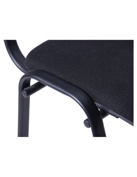 Silla NIZA NEW AM, chasis epoxi negro, tejido A1, color negro