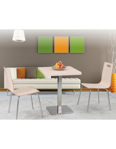 Tablero de mesa ANISA, blanco roto, 80 x 80 cms