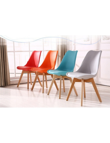 Silla TORRE 4P ( SU ), madera, polipropileno y...