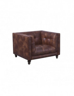 Sillón LEWIS, similpiel cuero viejo