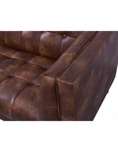 Sillón LEWIS, similpiel cuero viejo
