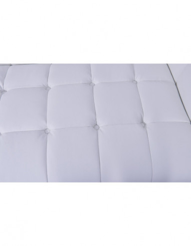 Sillón LEWIS, similpiel blanca