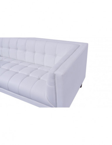 Sillón LEWIS, similpiel blanca