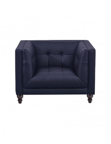 Sillón LEWIS, similpiel negra