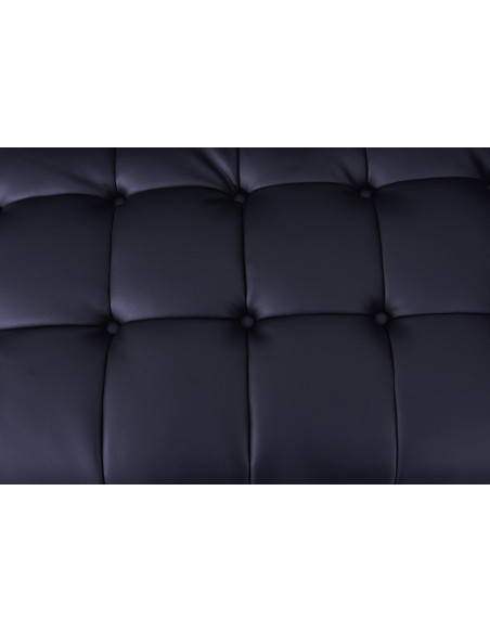Sillón LEWIS, similpiel negra