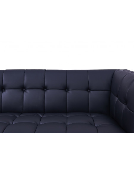 Sillón LEWIS, similpiel negra