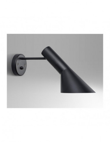Lámpara JACOB, aplique de pared, negra