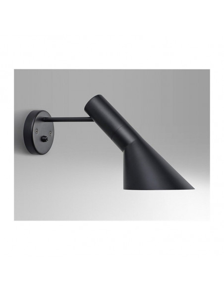 Lámpara JACOB, aplique de pared, negra