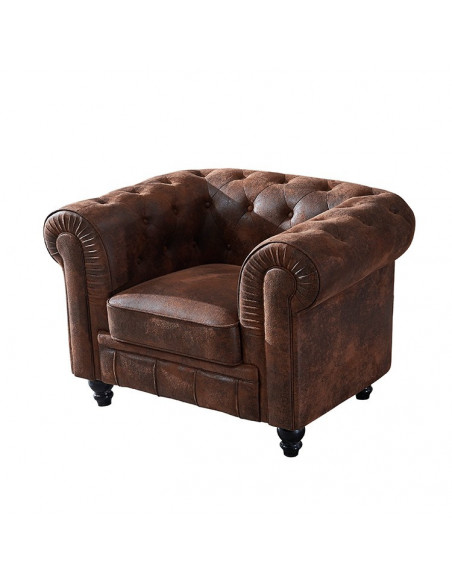 Sillón CHESTER, similpiel vintage