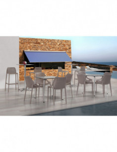 Silla BILL, apilable,  polipropileno blanco* 2