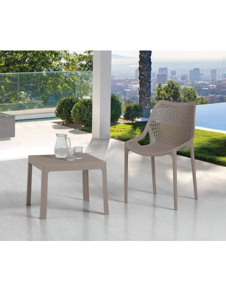 Silla BILL, apilable,  polipropileno blanco*