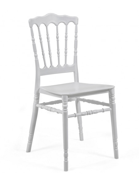 Silla WEDDING, apilable, polipropileno blanco