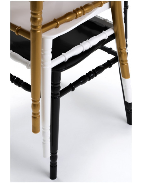 Silla WEDDING, apilable, polipropileno blanco