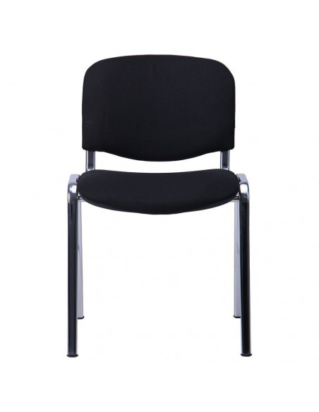 Silla NIZA NEW AM, chasis cromado, tejido A1, color negro*