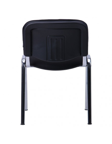 Silla NIZA NEW AM, chasis cromado, tejido A1, color negro*