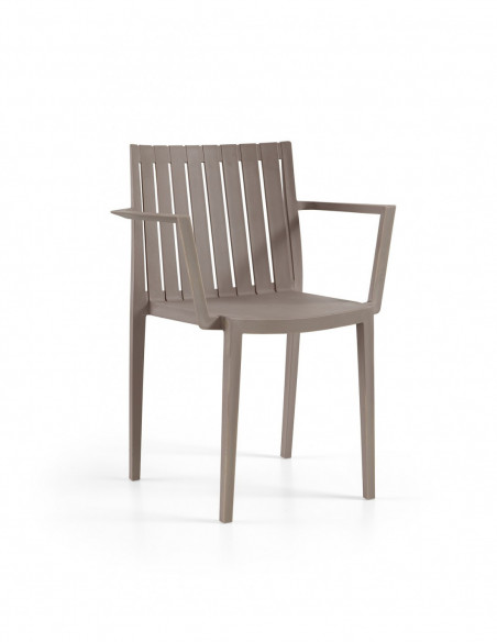 Sillón CHOPIN, apilable,  polipropileno blanco*