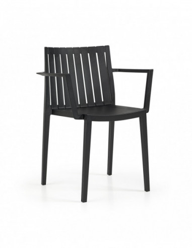 Sillón CHOPIN, apilable,  polipropileno blanco*