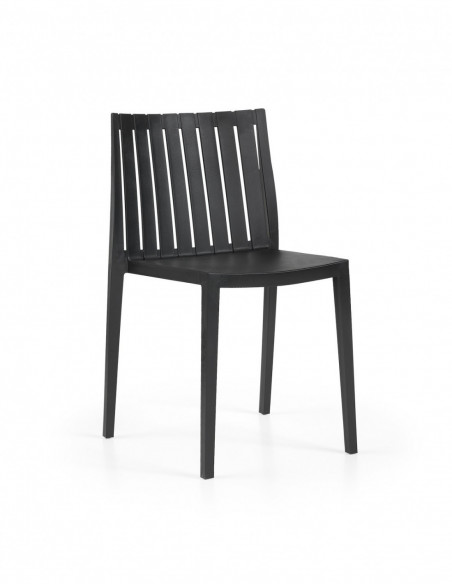 Silla CHOPIN, apilable,  polipropileno blanco