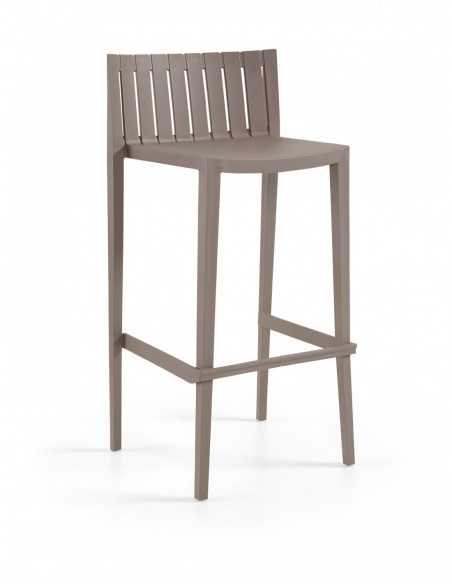 Taburete CHOPIN 99, apilable, polipropileno blanco