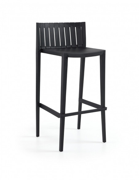 Taburete CHOPIN 99, apilable, polipropileno blanco