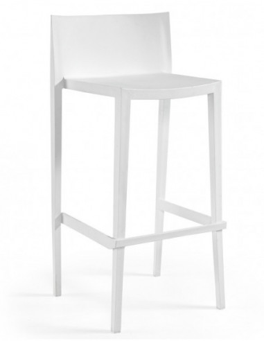 Taburete SUNNY 99, apilable, polipropileno blanco