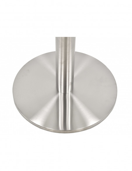 Base de mesa BENAGIL, alta, acero inoxidable, base 45 cms de diámetro, altura 110 cms