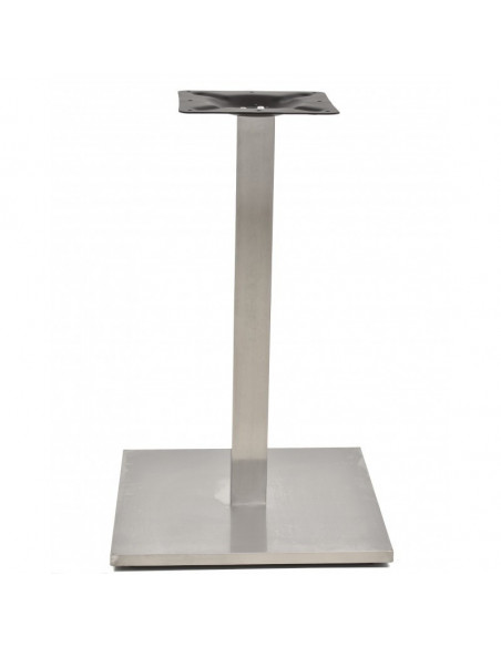 Base de mesa IPANEMA, acero inoxidable, base de 45 x 45 cms, altura 72 cms