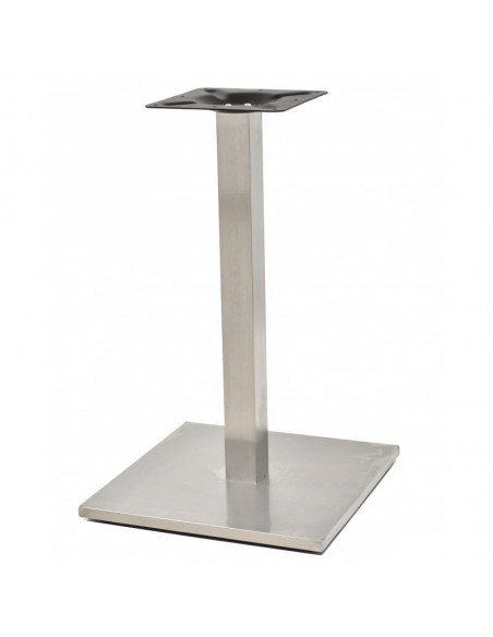 Base de mesa IPANEMA, acero inoxidable, base de 45 x 45 cms, altura 72 cms