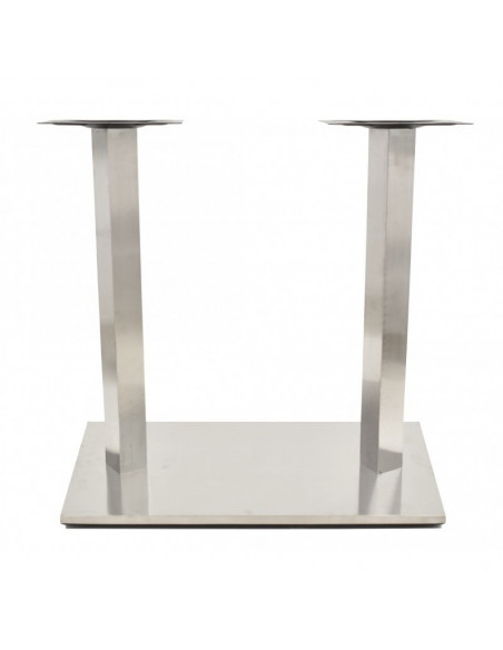 Base de mesa IPANEMA, acero inoxidable, base de 70 x 40 cms, altura 72 cms