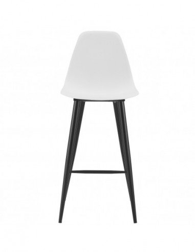 Taburete CLUNY, metal epoxi negro,...