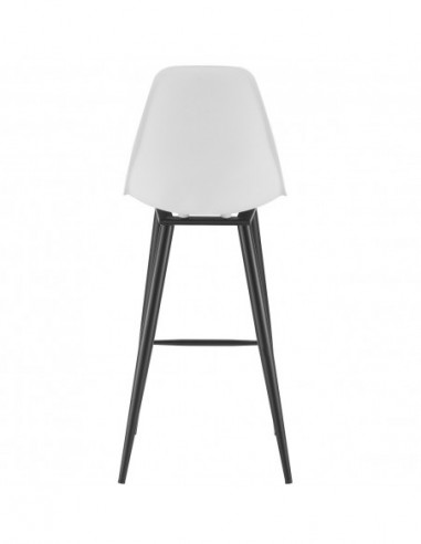 Taburete CLUNY, metal epoxi negro,...