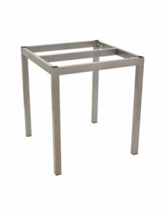 Base de mesa LIRIO, metal, gris plata, 65 x 65 cms,...