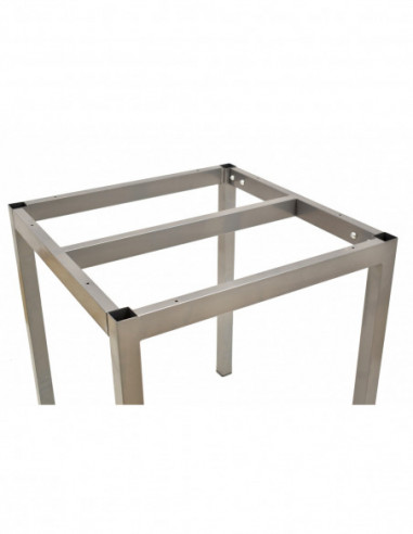 Base de mesa LIRIO, metal, gris plata, 65 x 65...