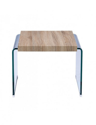 Mesa OSIRIS, baja, madera, cristal curvado,...