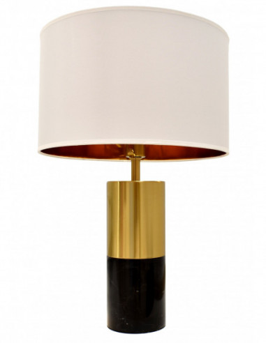 Lámpara NASHIRA, sobremesa, mármol negro,...