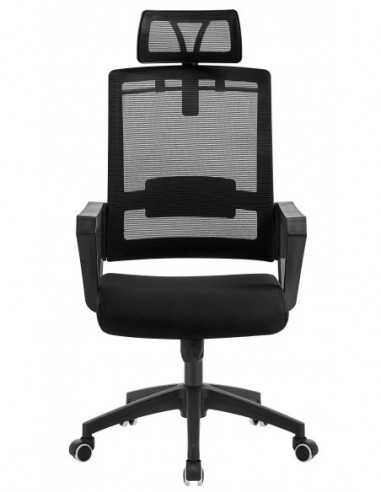 Sillón de oficina ASTON, negro, malla y tejido...