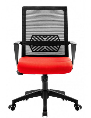 Sillón de oficina RISLEY, negro, malla negra,...