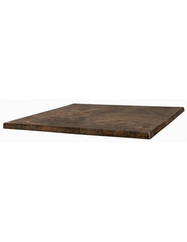 Tablero de mesa Werzalit SM, MARRÓN ÓXIDO 223, 70 x 70 cms*
