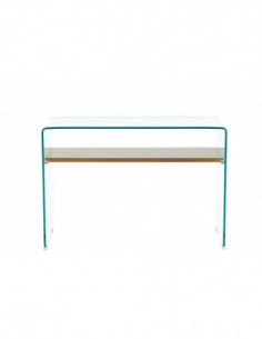 Consola POITIERS, estante, cristal,  110 x 40 cms 2