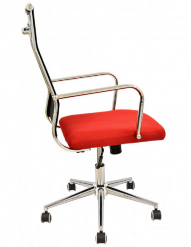 Sillón de oficina AUSTRIA, alto, malla negra,...