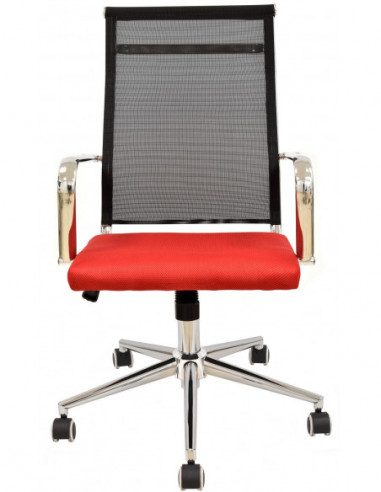 Sillón de oficina AUSTRIA, alto, malla negra,...